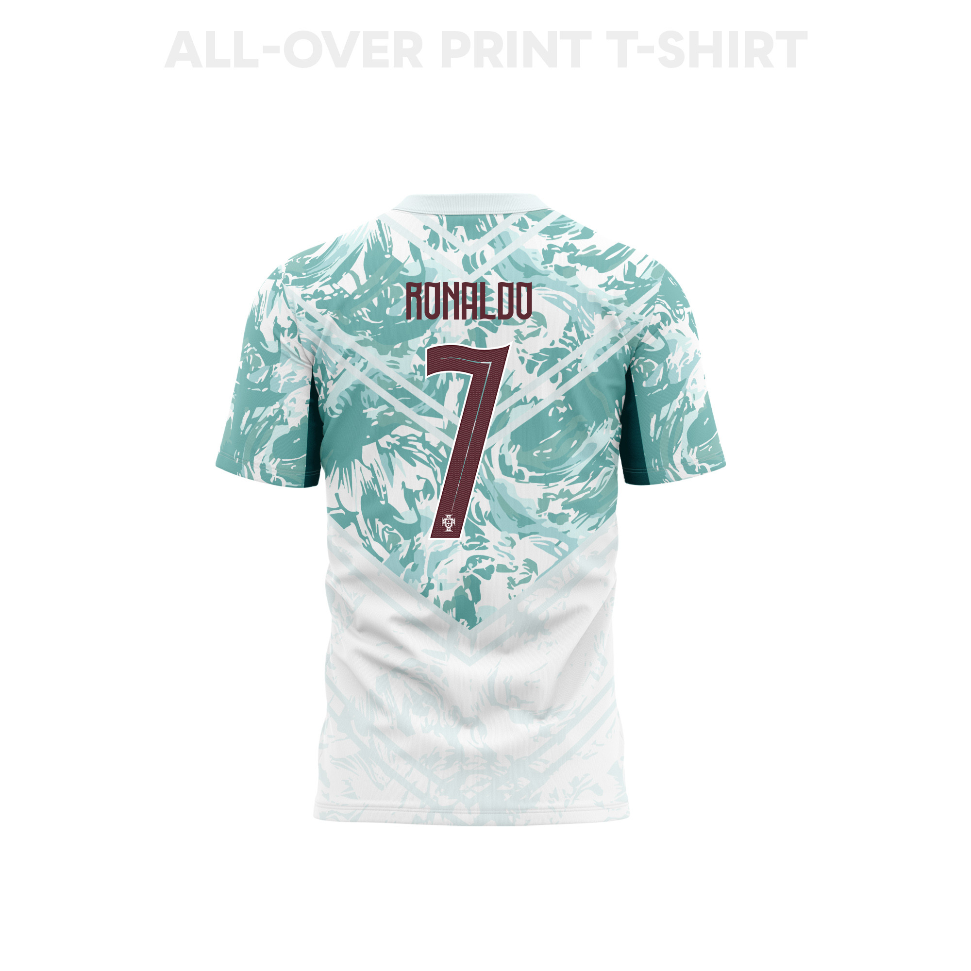 Cristiano Ronaldo 7 Portugal 2026 Away 3D T-Shirt Fully Printed – Unisex, White - Jersey Teams