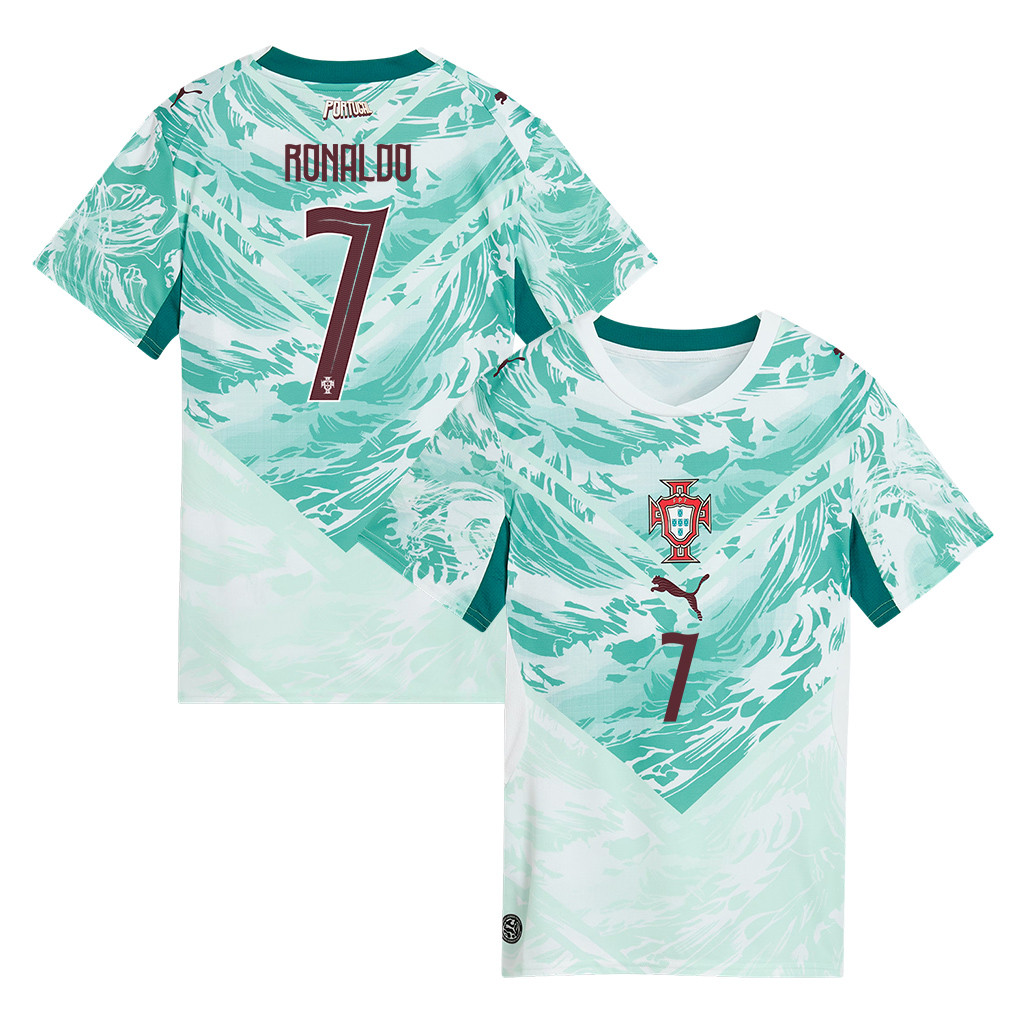 Cristiano Ronaldo 7 Portugal National Team 2026 Women's Away Jersey - White - Jersey Teams