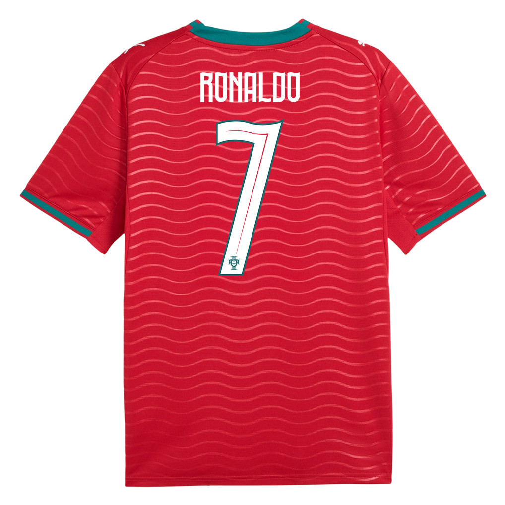Cristiano Ronaldo 7 Portugal National Team 2026 x World Cup Patch Home Jersey - Red, Men - Jersey Teams