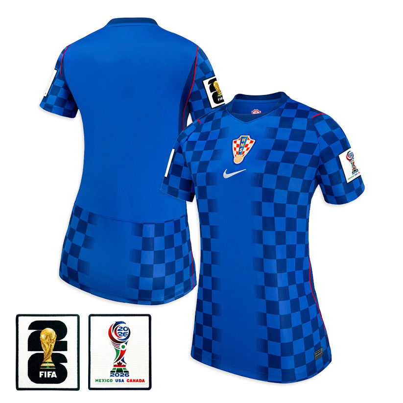 Croatia National Team 2026 Women's Away Jersey - Blue - Jersey Teams