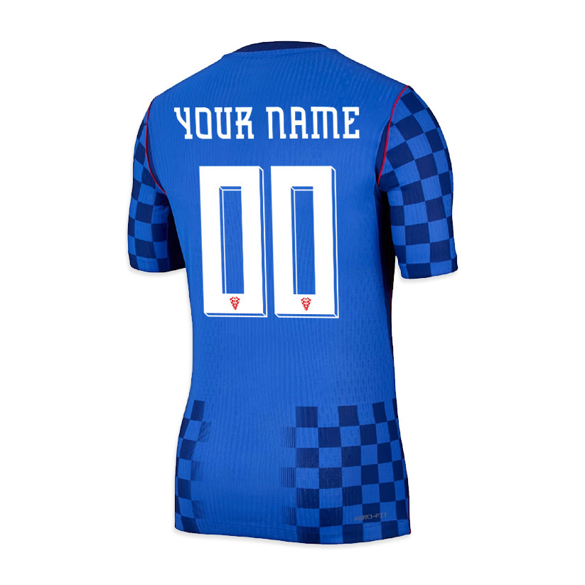 Croatia National Team 2026 x World Cup Patch Personalized Away Jersey - Blue, Men - Jersey Teams