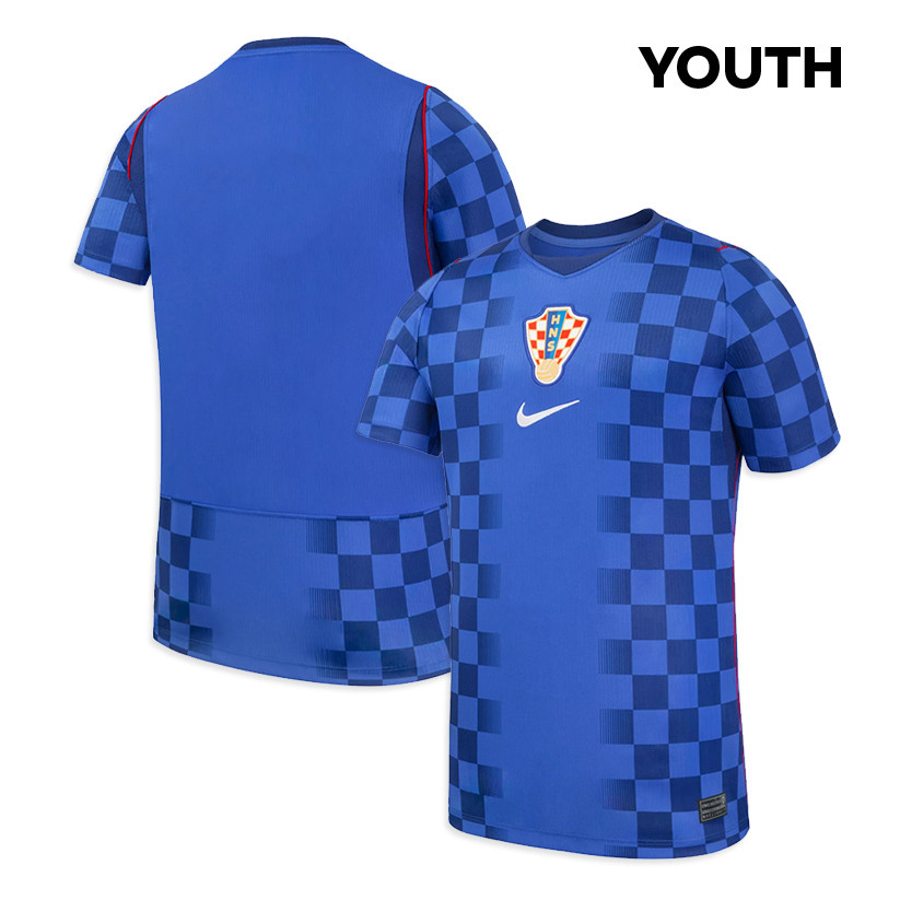 Croatia National Team 2026 Youth Away Jersey - Blue - Jersey Teams