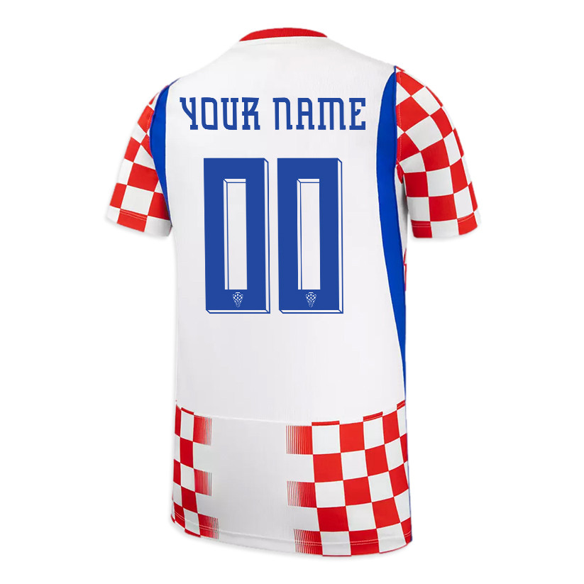Croatia National Team 2026 Youth Home Jersey - White/ Red - Jersey Teams