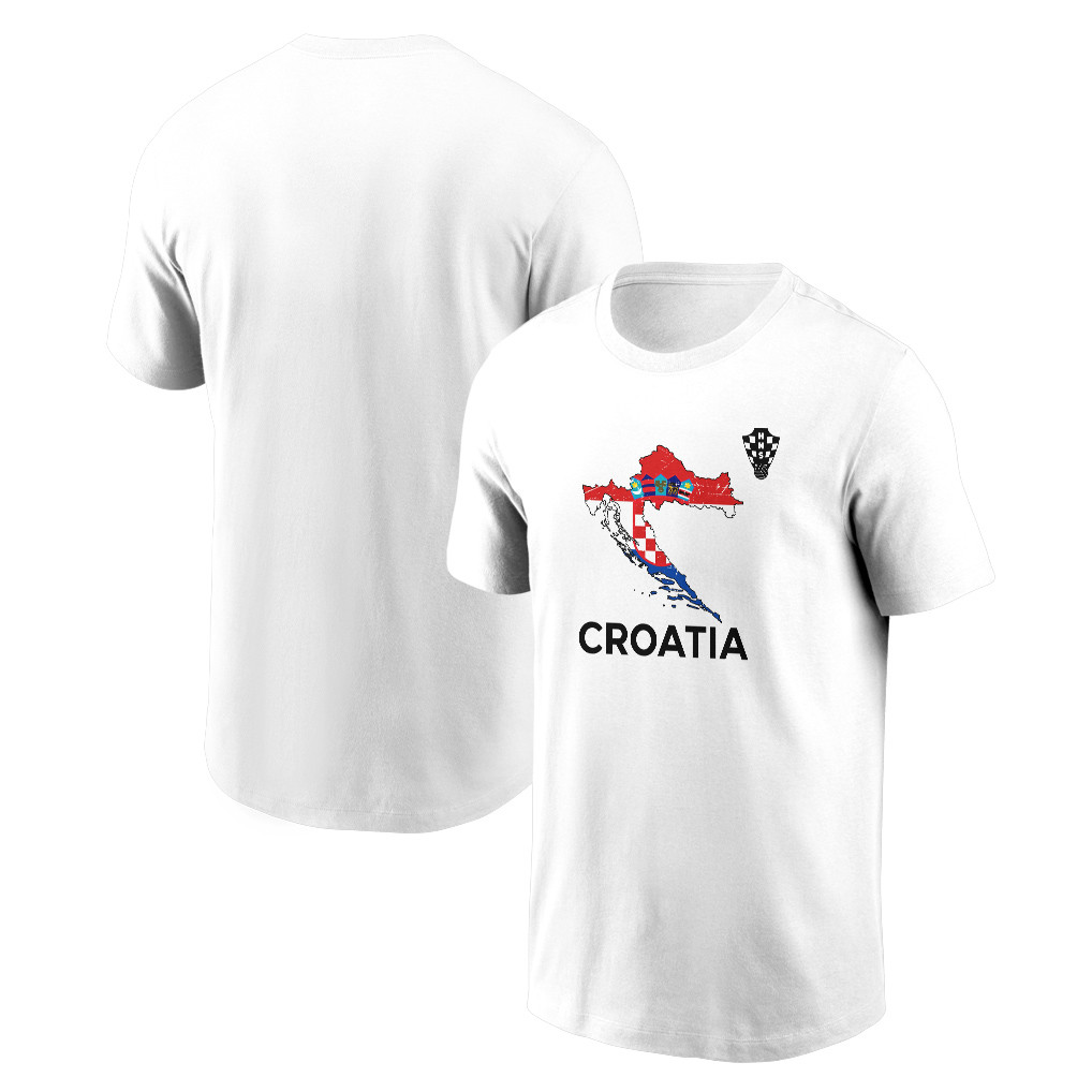 Croatia Soccer Pride World Cup 2026 T-shirt - Distressed Map Graphic - Jersey Teams