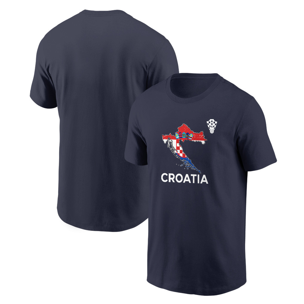 Croatia Soccer Pride World Cup 2026 T-shirt - Distressed Map Graphic - Jersey Teams