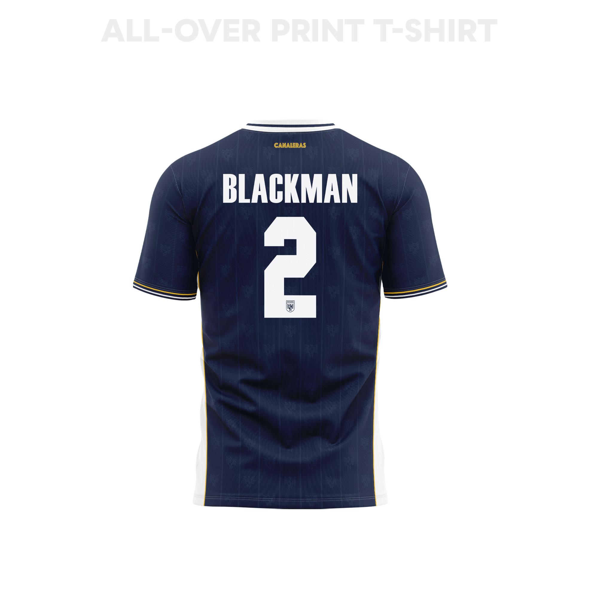 César Blackman 2 Panama 2026 Youth Away 3D T-shirt Fully Printed – Navy - Jersey Teams