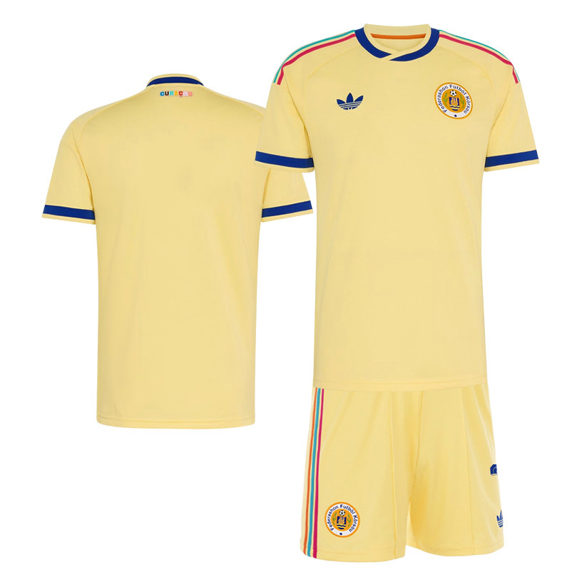 Curacao 2026 Away Men Jersey & Shorts Set – Yellow - Jersey Teams