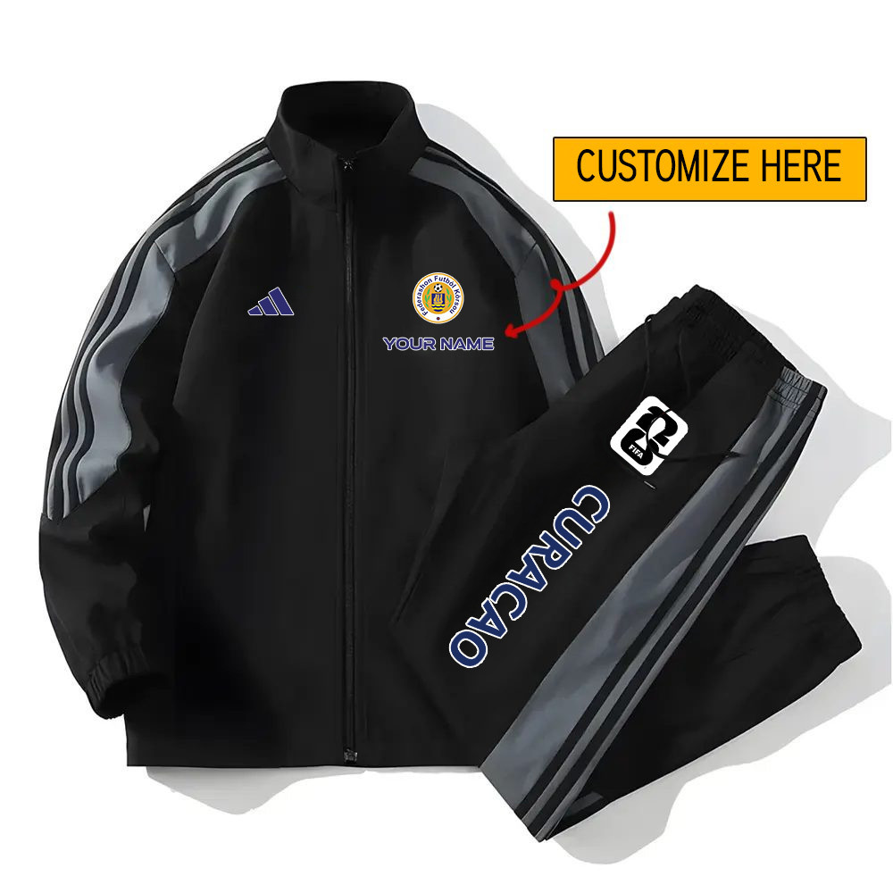 Curacao World Cup 2026 Sportswear Set – Jacket & Pants – Customized Name – Jersey Teams