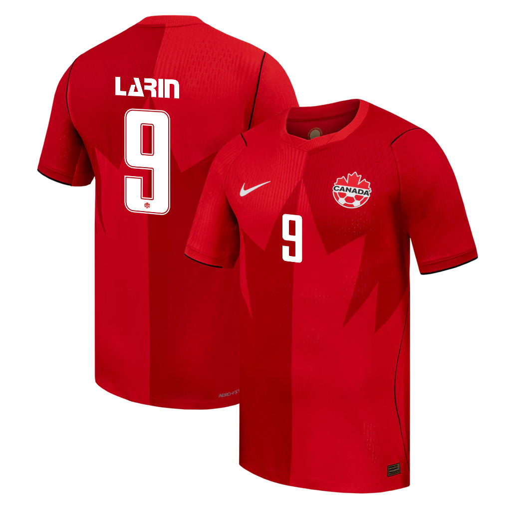 Cyle Larin 9 Canada National Team 2026 Home Jersey - Red, Men - Jersey Teams