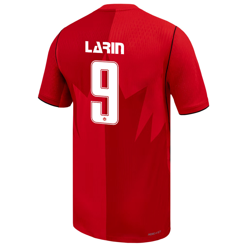 Cyle Larin 9 Canada National Team 2026 Home Jersey - Red, Men - Jersey Teams