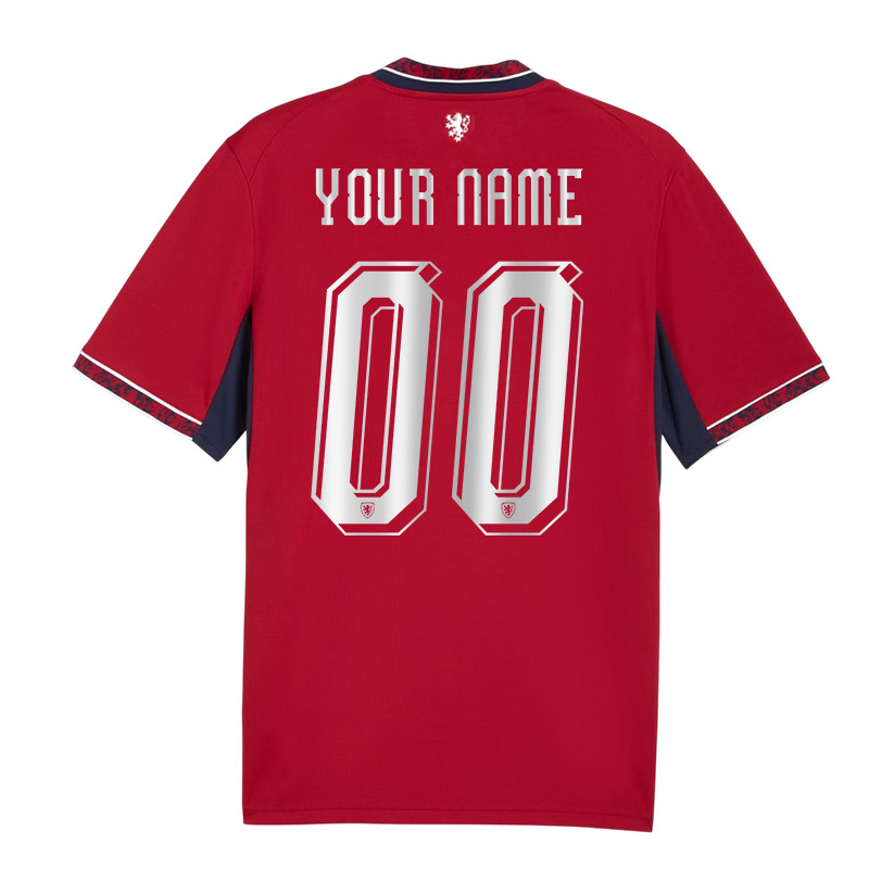 Czech Republic National Team 2026 Personalized Home Jersey - Red, Men - Jersey Teams
