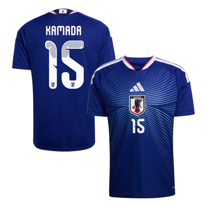 Daichi Kamada 15 Japan National Team 2026 Home Jersey - Blue, Men - Jersey Teams