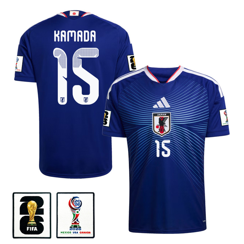 Daichi Kamada 15 Japan National Team 2026 Home Jersey - Blue, Men - Jersey Teams