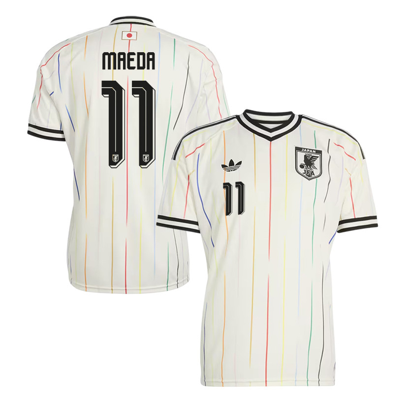 Daizen Maeda 11 Japan National Team 2026 Away Jersey - Off White, Men - Jersey Teams