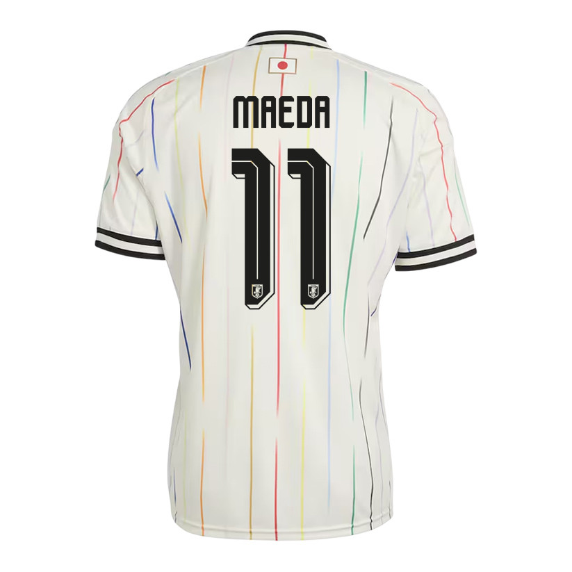 Daizen Maeda 11 Japan National Team 2026 Away Jersey - Off White, Men - Jersey Teams