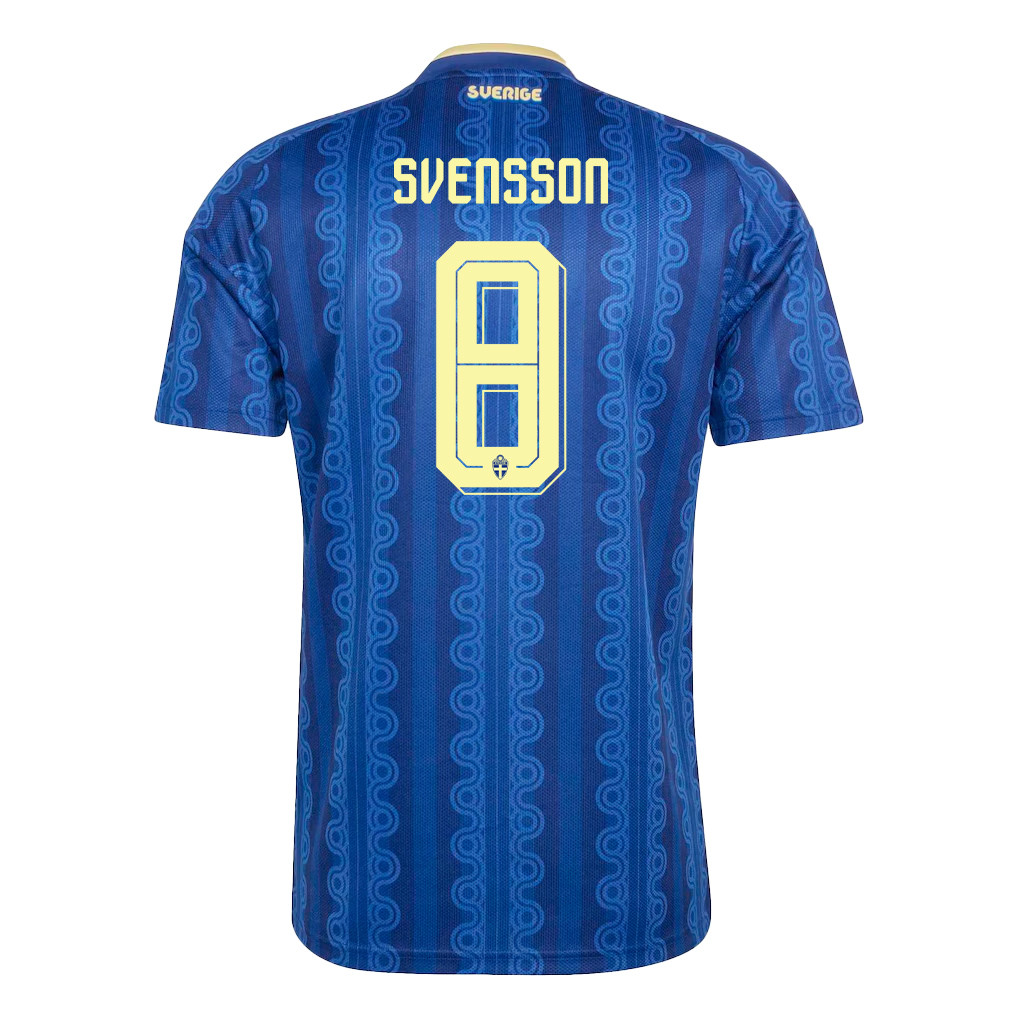 Daniel Svensson 8 Sweden National Team 2026 Away Jersey - Blue, Men - Jersey Teams