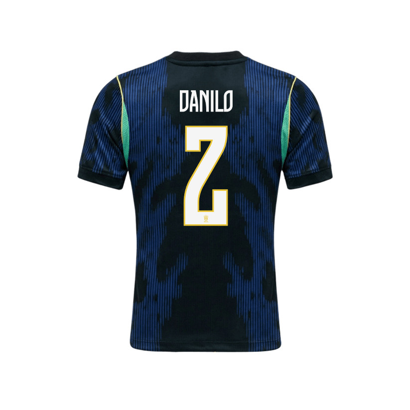 Danilo 2 Brazil 2026 YOUTH Away Jersey & Shorts Set - Blue - Jersey Teams