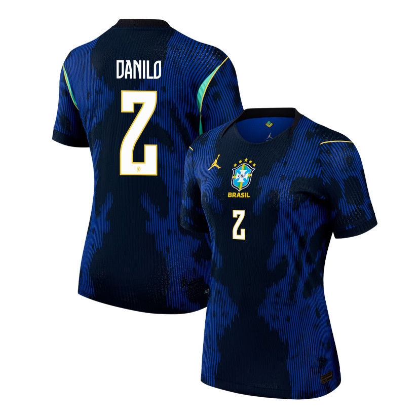 Danilo 2 Women's Brazil National Team 2026 Away Jersey - Blue - Jersey Teams