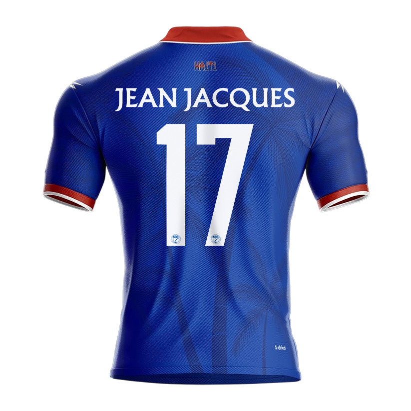 Danley Jean Jacques 17 Haiti National Team 2026 Home Jersey - Blue, Men - Jersey Teams