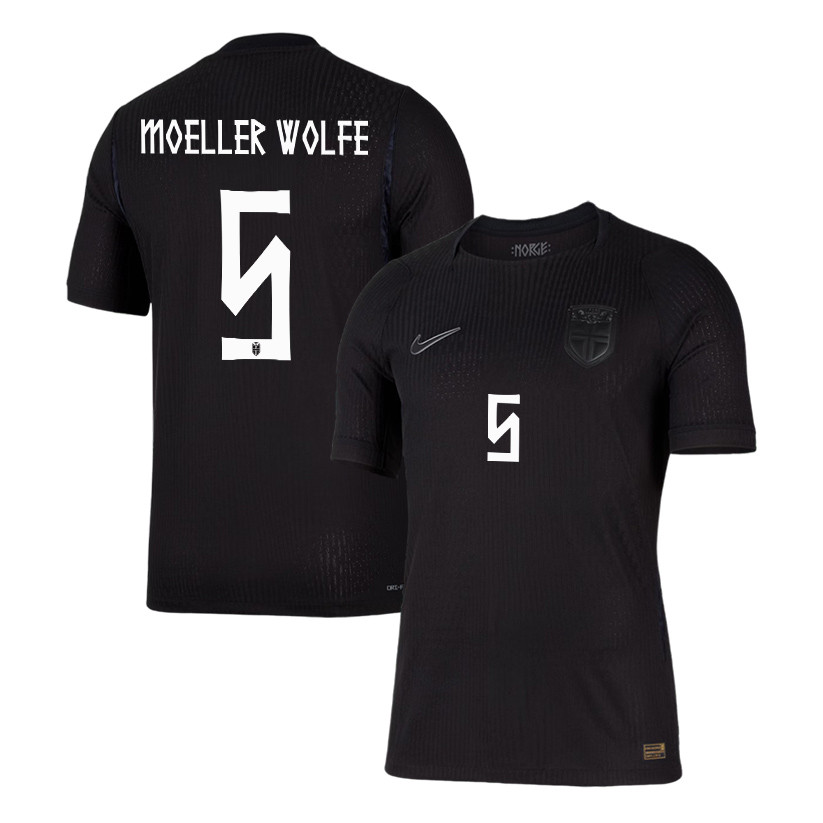 David Moeller Wolfe 5 Norway National Team 2026 Away Jersey - Black, Men - Jersey Teams