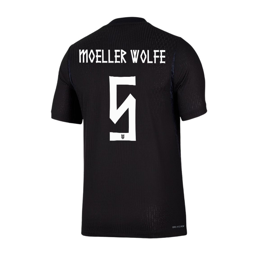 David Moeller Wolfe 5 Norway National Team 2026 Away Jersey - Black, Men - Jersey Teams