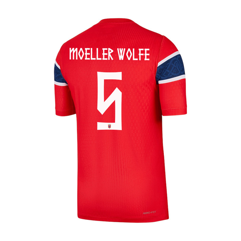 David Moeller Wolfe 5 Norway National Team 2026 x World Cup Patch Home Jersey - Red, Men - Jersey Teams