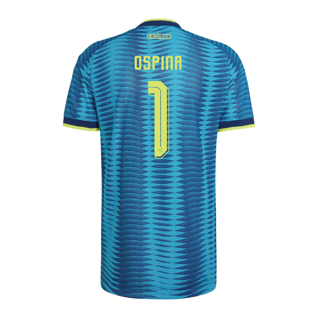 David Ospina 1 Colombia National Team 2026 x World Cup Patch Away Jersey - Turquoise, Men - Jersey Teams