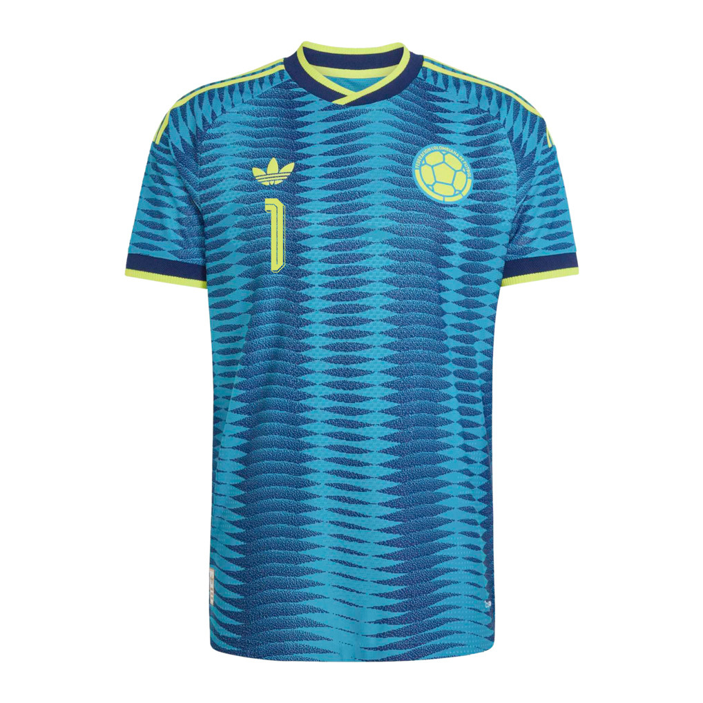 David Ospina 1 Colombia National Team 2026 x World Cup Patch Away Jersey - Turquoise, Men - Jersey Teams