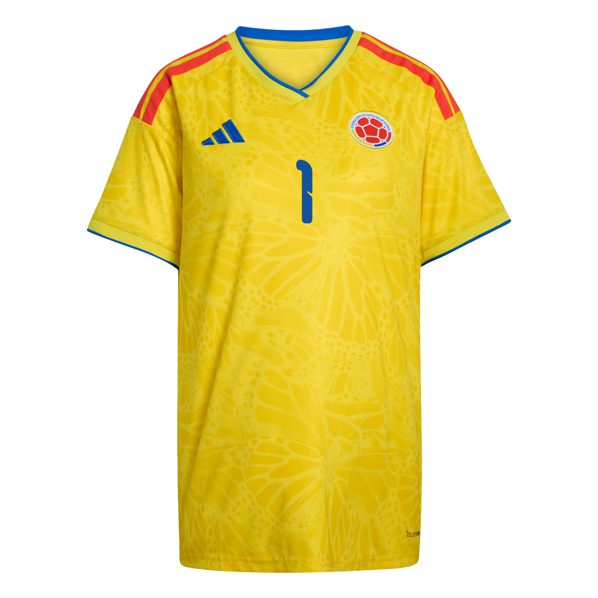 David Ospina 1 Women's Colombia National Team 2026 Home Jersey - Yellow - Jersey Teams