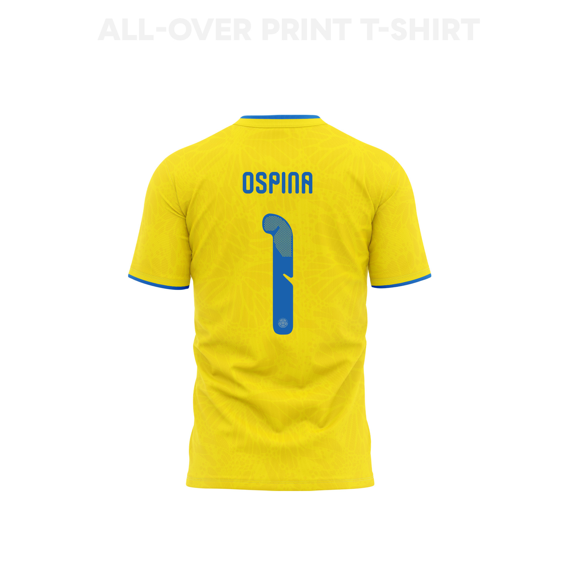 David Ospina 1 Youth Colombia 2026 Home 3D T-shirt Fully Printed – Yellow - Jersey Teams