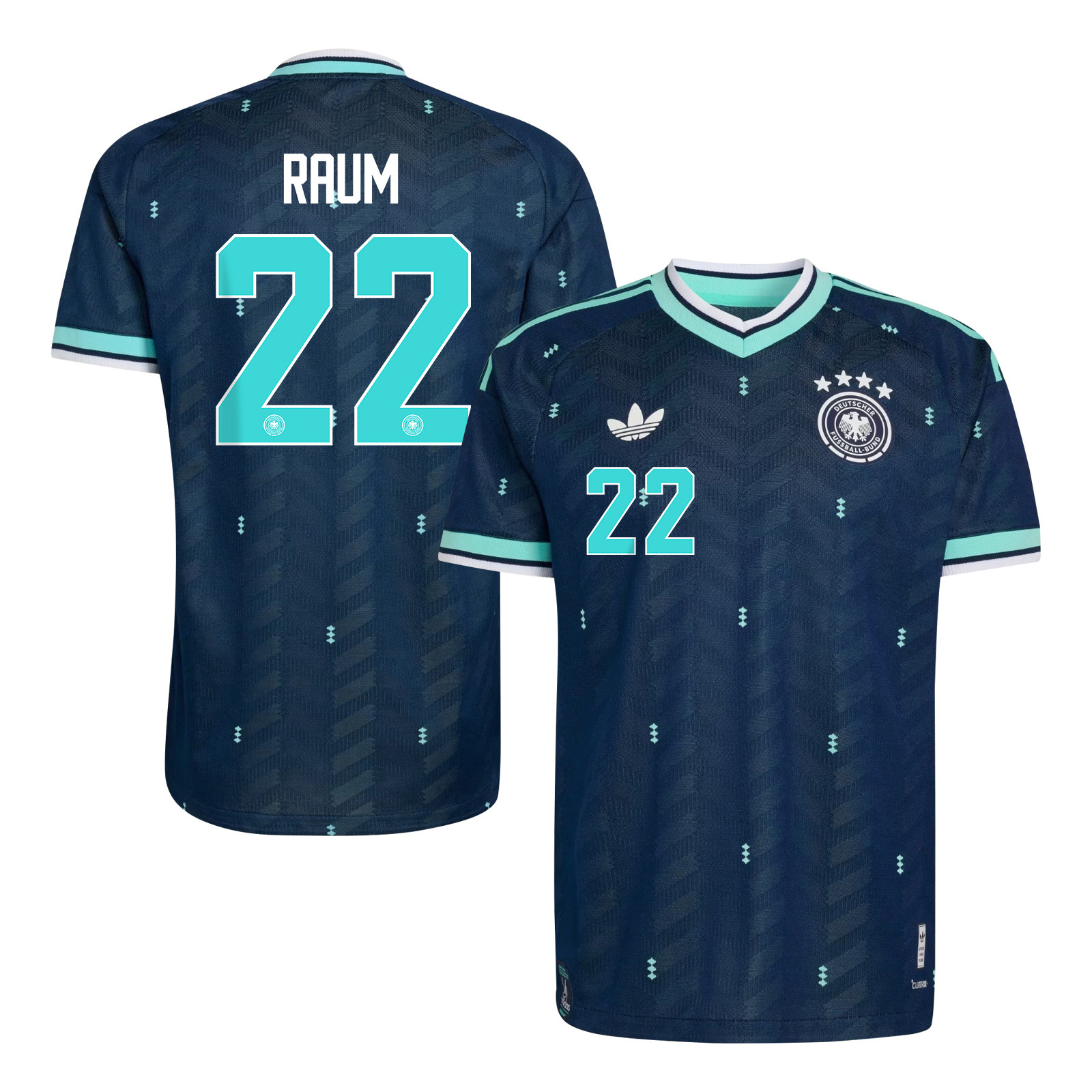 David Raum 22 Germany National Team 2026 Away Jersey - Navy, Men - Jersey Teams