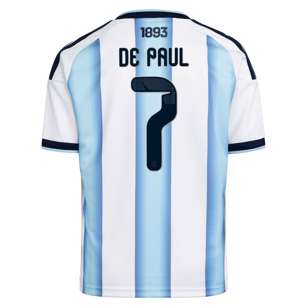 De Paul 7 Argentina 2026 KIDS Home Jersey - Jersey Teams