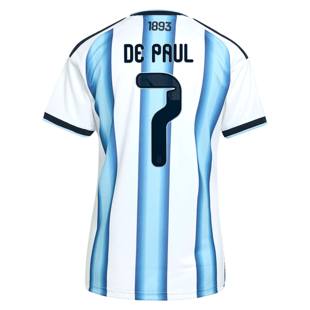 De Paul 7 Argentina 2026 Women’s Home Jersey – Jersey Teams