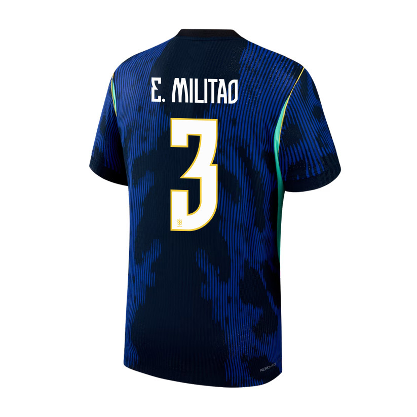 Éder Militão 3 Brazil National Team 2026 Away Jersey - Blue, Men - Jersey Teams