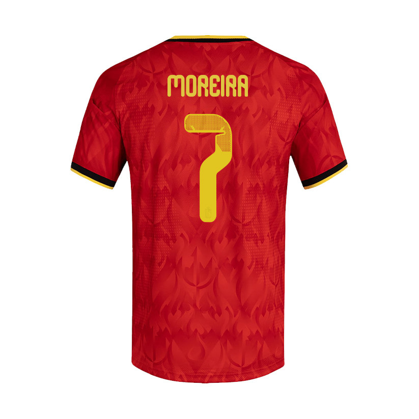 Diego Moreira 7 Belgium National Team 2026 Home Jersey - Red, Men - Jersey Teams