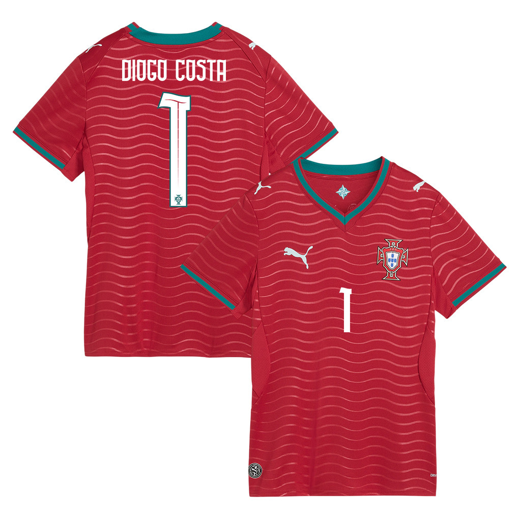 Diogo Costa 1 Women's Portugal National Team 2026 Home Jersey - Red - Jersey Teams