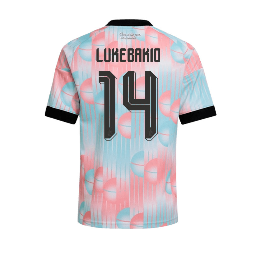Dodi Lukebakio 14 Belgium 2026 YOUTH Away Jersey & Shorts Set - Light Blue - Jersey Teams