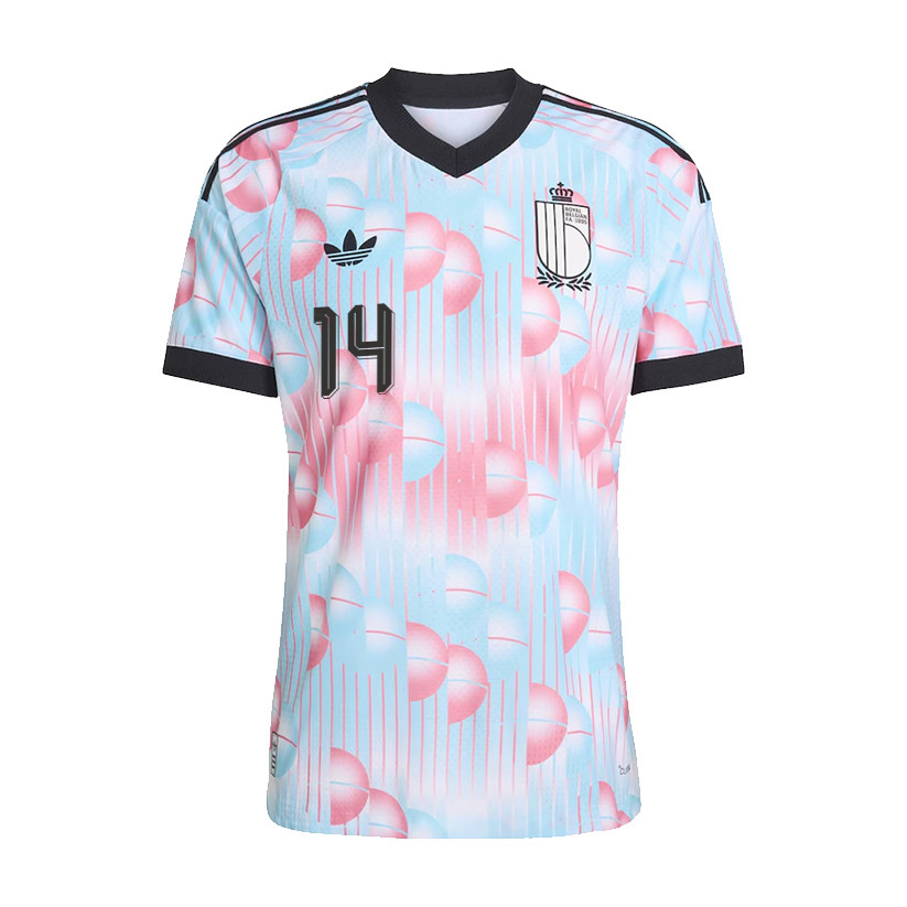Dodi Lukebakio 14 Belgium National Team 2026 x World Cup Patch Away Jersey – Light Blue, Men – Jersey Teams