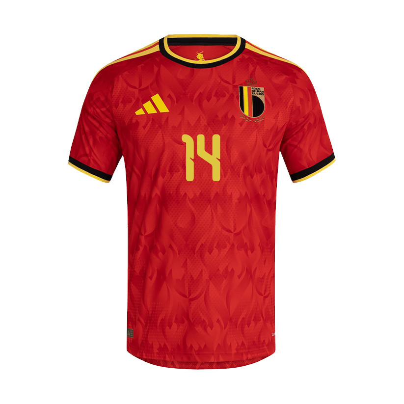 Dodi Lukebakio 14 Belgium National Team 2026 x World Cup Patch Home Jersey – Red, Men – Jersey Teams