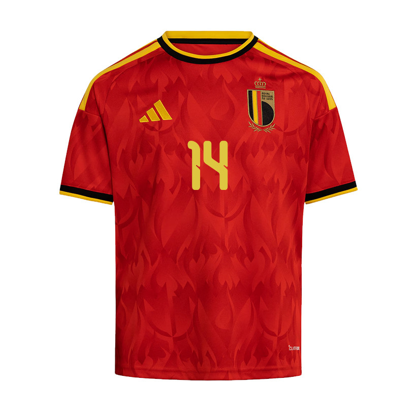 Dodi Lukebakio 14 Youth Belgium National Team 2026 Home Jersey - Red - Jersey Teams