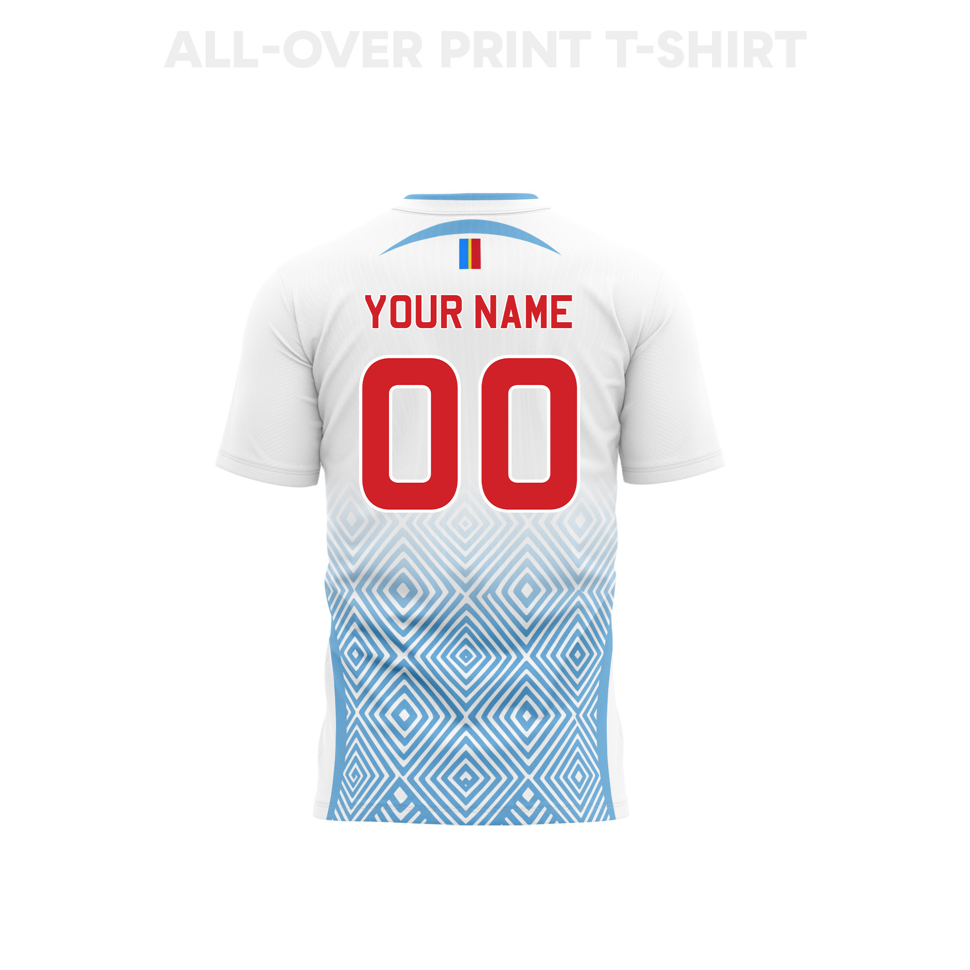 DR Congo 2026 Personalized Youth Away 3D T-shirt Fully Printed – White - Jersey Teams