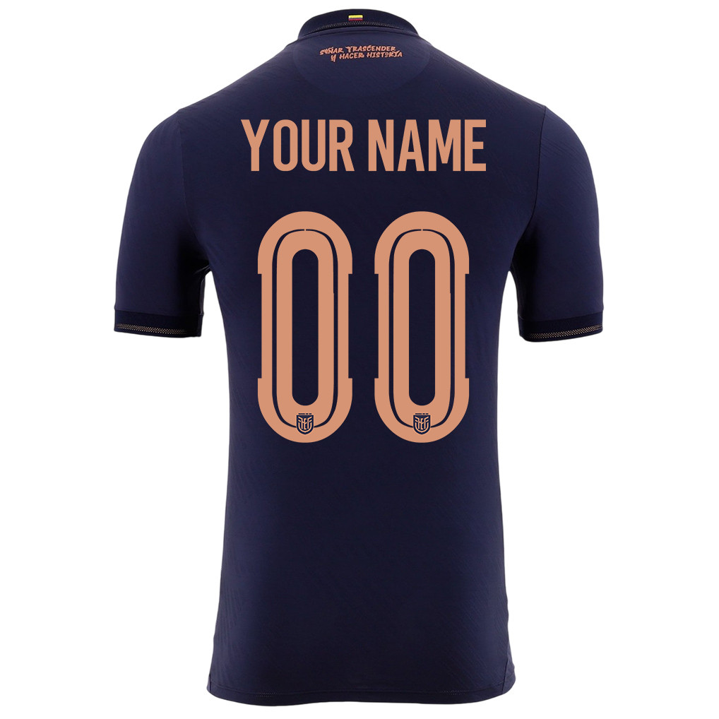 Ecuador National Team 2026 Personalized Away Jersey - Navy, Men - Jersey Teams