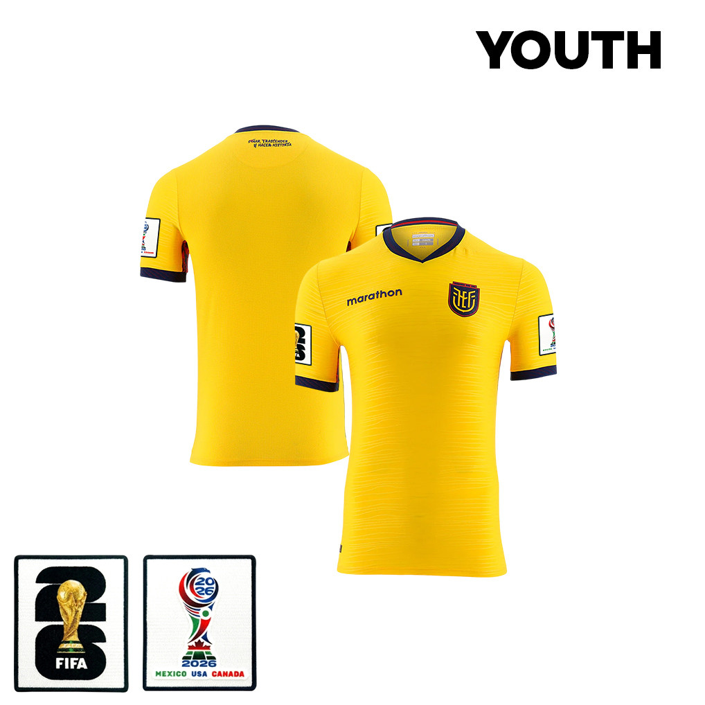 Ecuador National Team 2026 Youth Home Jersey - Yellow - Jersey Teams