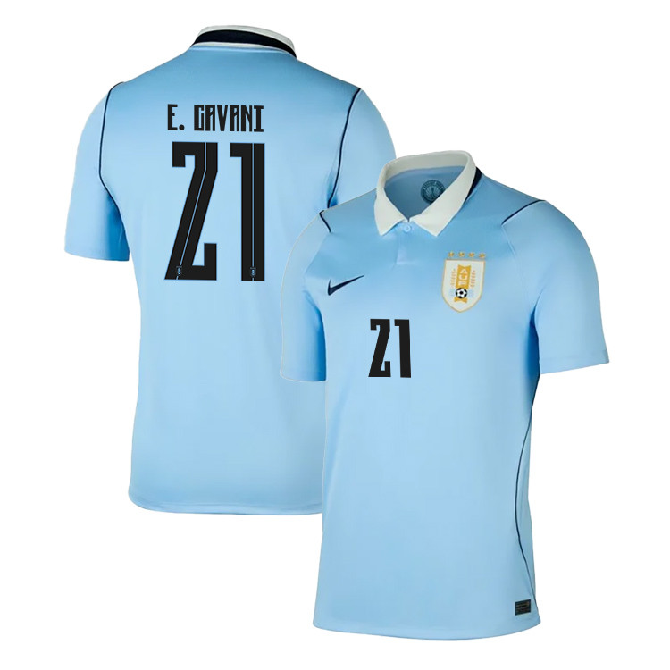 Edinson Cavani 21 Uruguay National Team 2026 Home Jersey - Blue, Men - Jersey Teams