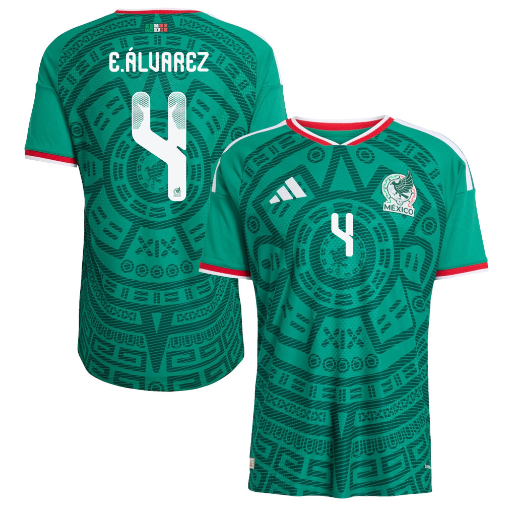 Edson Álvarez 4 Mexico National Team 2026 Home Jersey - Green, Men - Jersey Teams