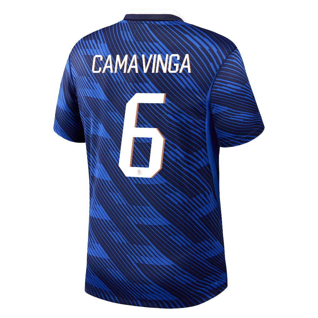 Eduardo Camavinga 6 France National Team 2026 Home Jersey - Blue, Men - Jersey Teams