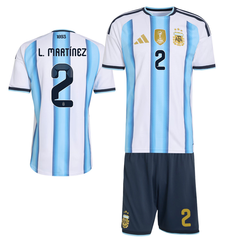 Emiliano Martínez 1 Argentina 2026 Home Men Jersey & Shorts Set – White - Jersey Teams