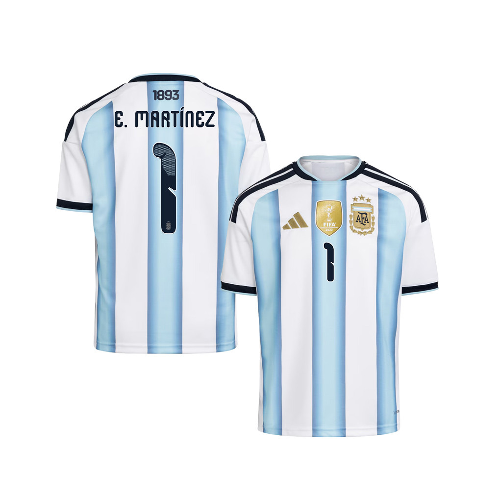 Emiliano MartÃnez 1 Youth Argentina National Team 2026 Home Jersey - White - Jersey Teams