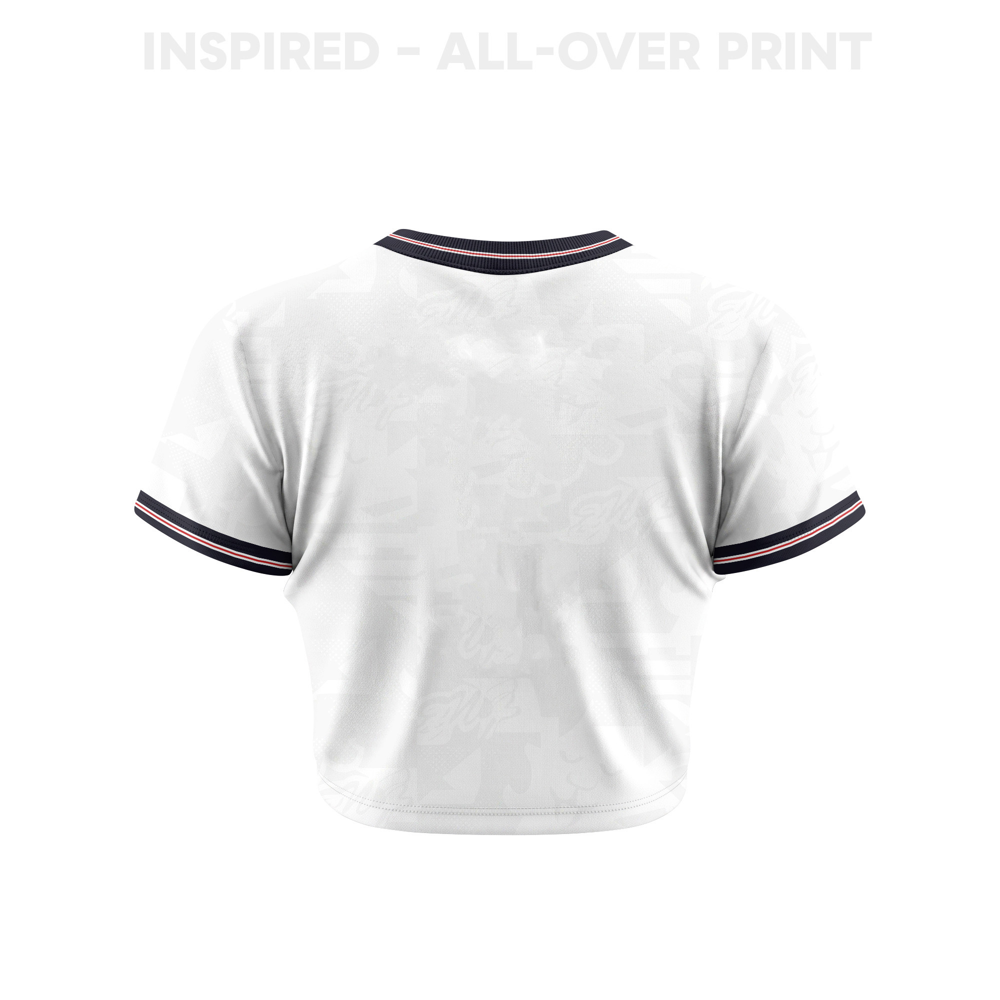 England 2026 Women's Home All-Over Print Cropped Jersey - White - Jersey Teams