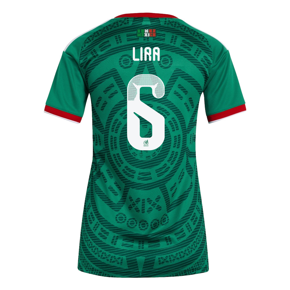 Erik Lira 6 Women's Mexico National Team 2026 Home Jersey - Green - Jersey Teams